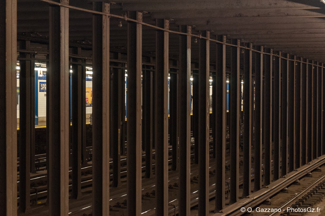 Métro New Yorkais / Station Spring St